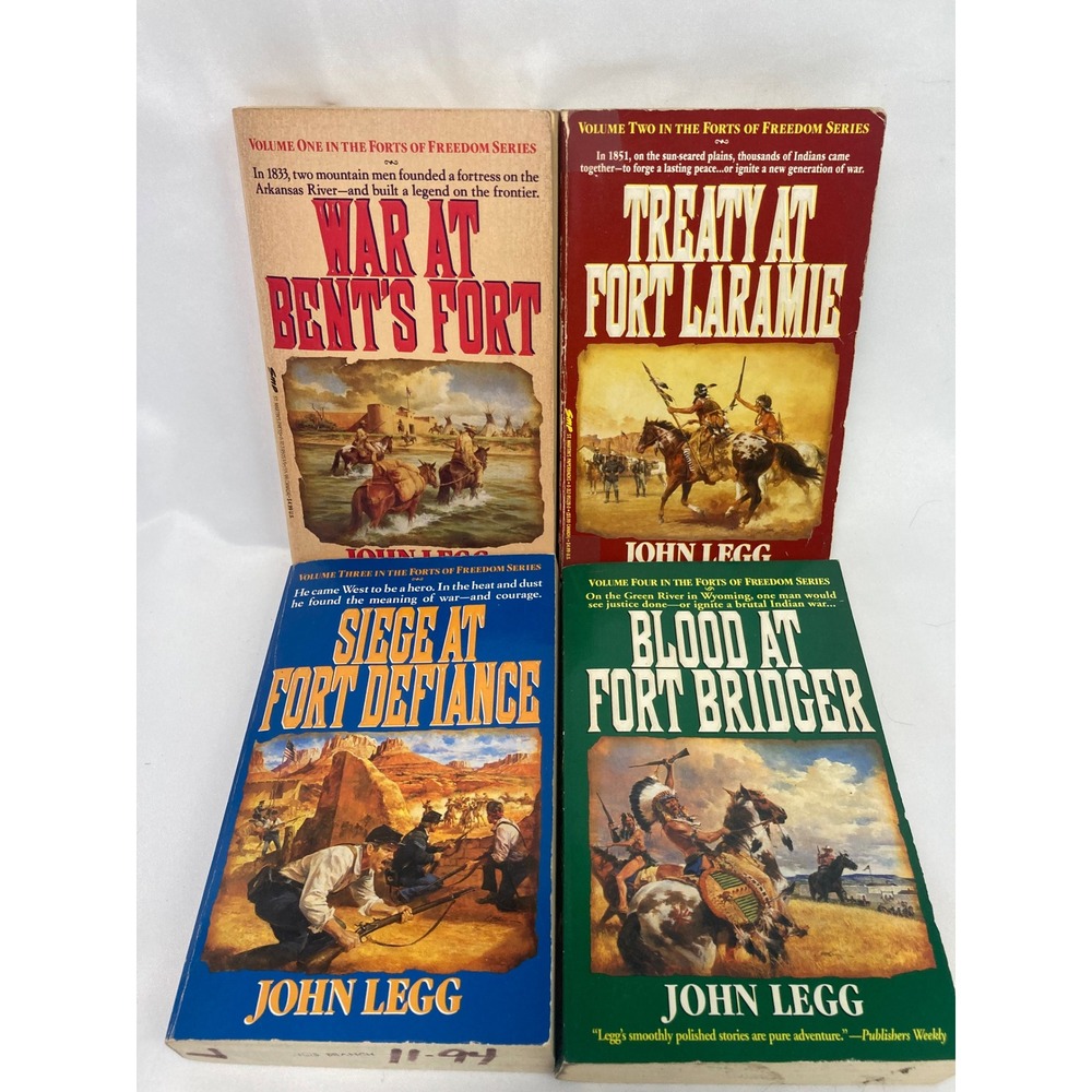 John Legg Forts of Freedom Western Series Books 1-4 Complete Paperback Lot